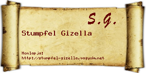 Stumpfel Gizella névjegykártya